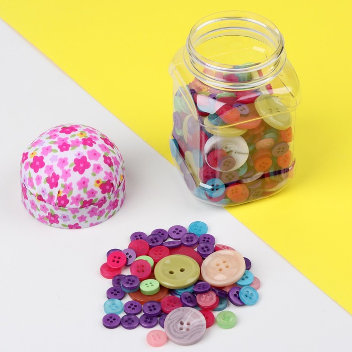 Набор пуговиц, 6,5х6,5см, цвет МИКС