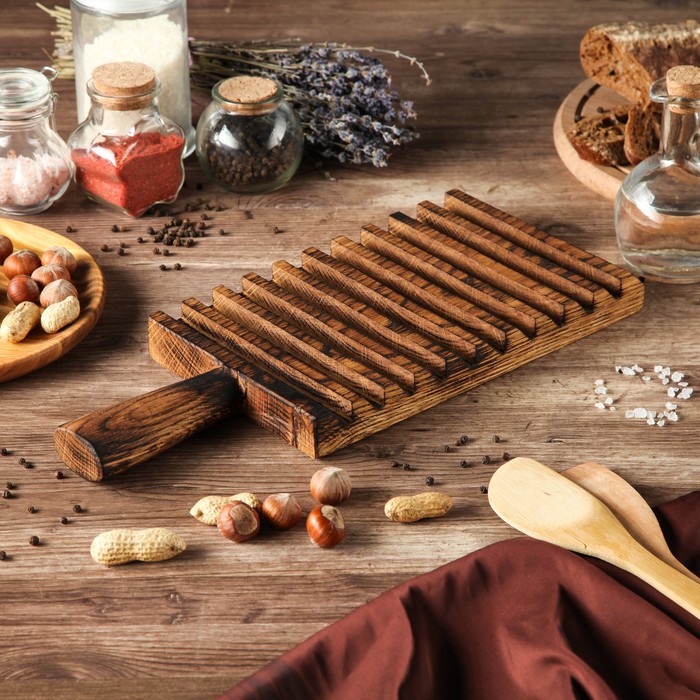 Доска для подачи "Гриль", массив дуба, 35 х 15 см