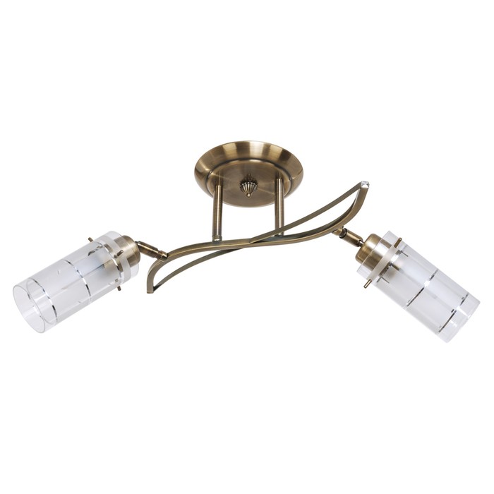 Люстра "Гратта" 2x40Вт E27 бронза 62х16х14 см.