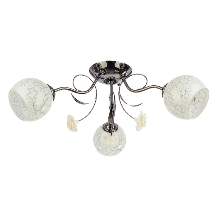 Люстра "Савви" 3x60Вт E27 антрацит 53х53х22см.