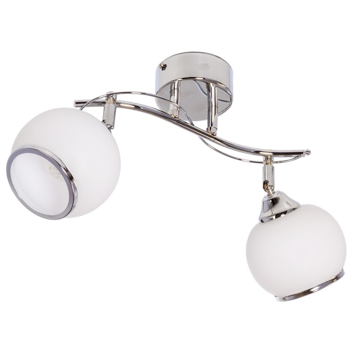 Люстра "Этни" 2x40Вт E27 хром 33х23х23см.