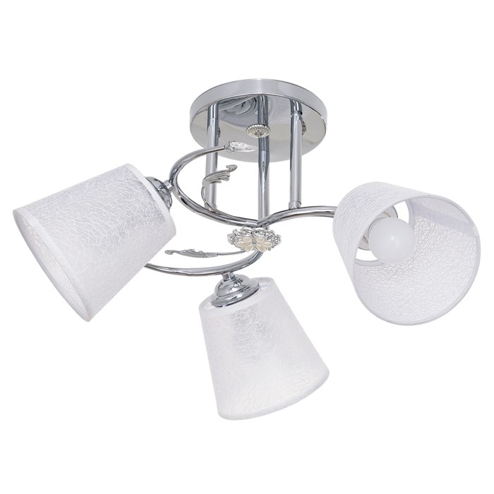 Люстра "Амели" 3x40Вт E27 хром 55х41х23см.