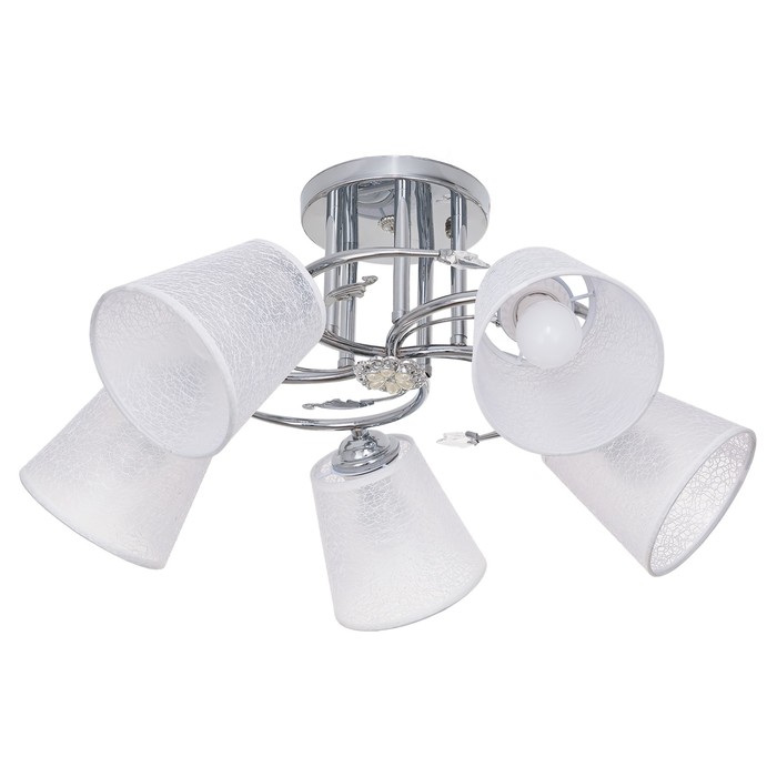 Люстра "Амели" 5x40Вт E27 хром 68х55х23см.