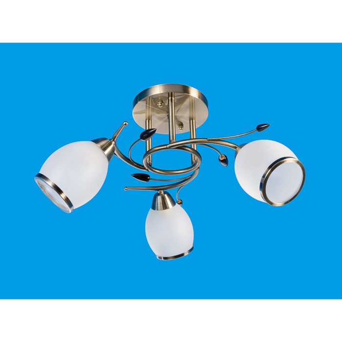 Люстра  "Альби" 3х60Вт E14 бронза 44х44х26см.