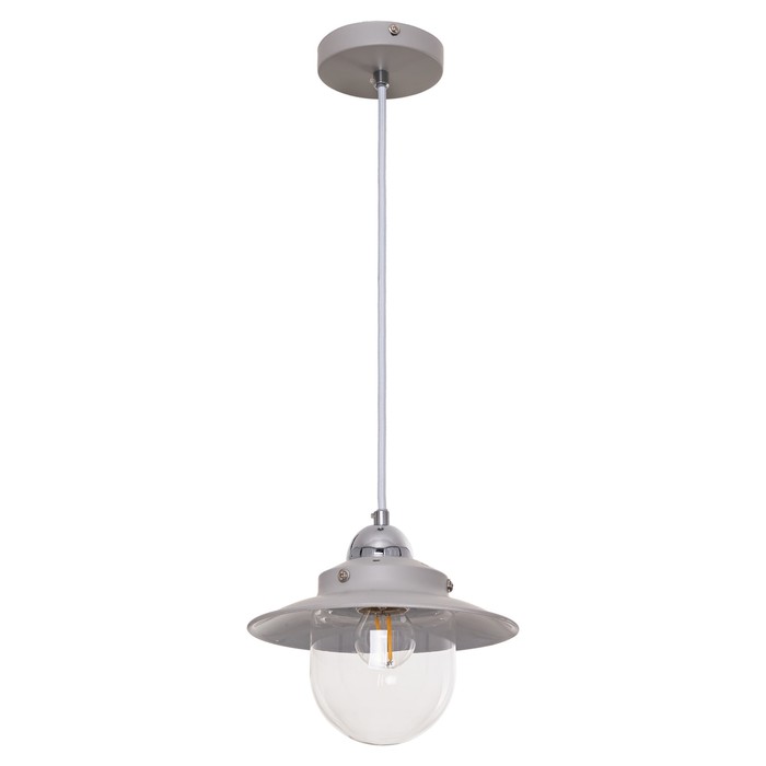 Светильник "Тери" 1х40Вт E27 серый 19х19х15-120см.