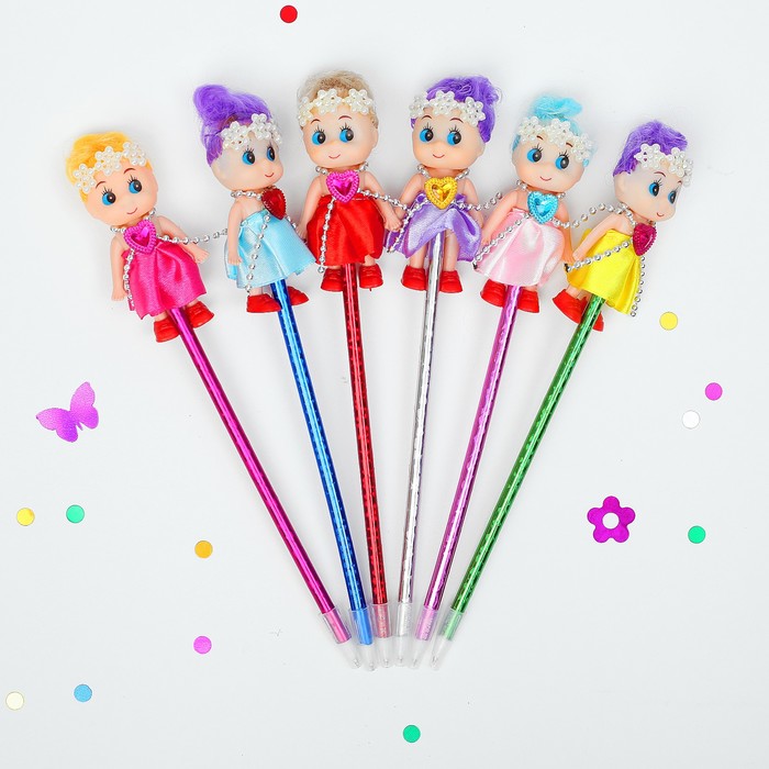 Ручка "Девочка", цвета МИКС