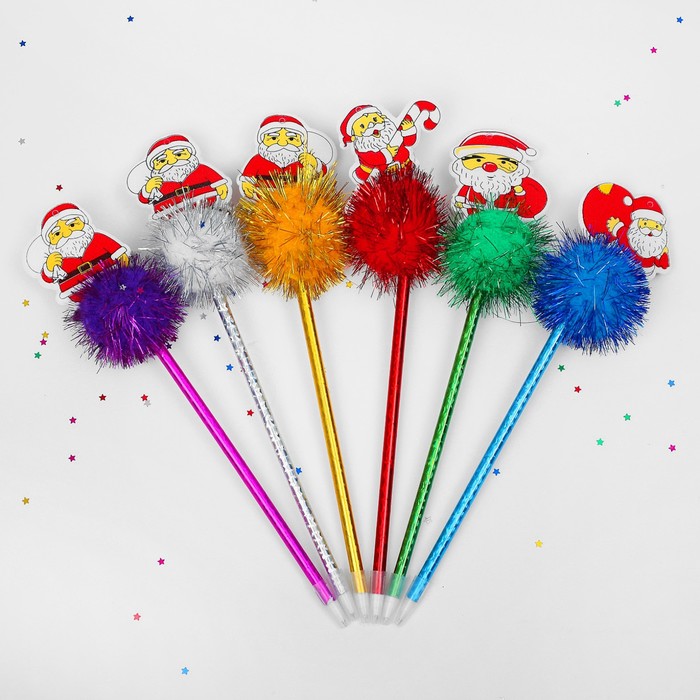 Ручка "Новый год", цвета МИКС
