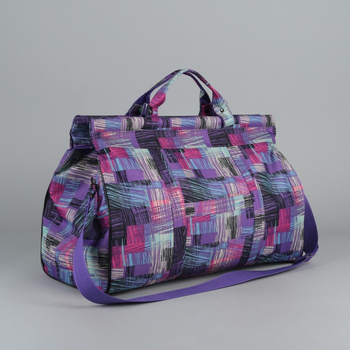 Сумка дорожная отдел на молнии, разноцветная