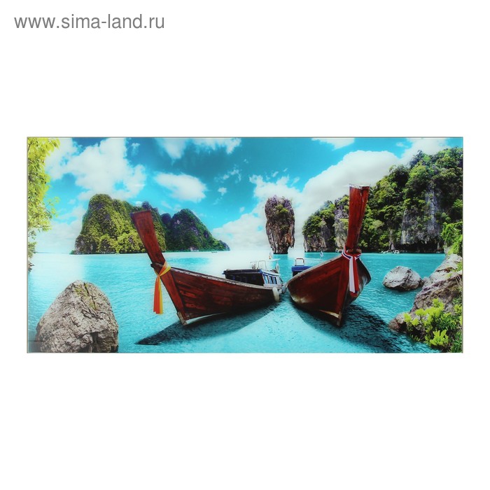 

Картина "Тайландские лодки" 50*100 см