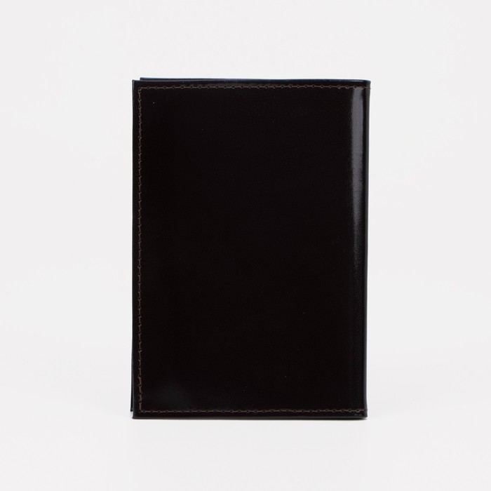 Обложка для автодокументов, шик, цвет коричневый