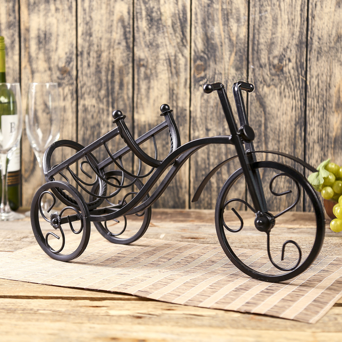 Сувенир металл под бутылку "Велосипед" 22,7х41х13,8 см