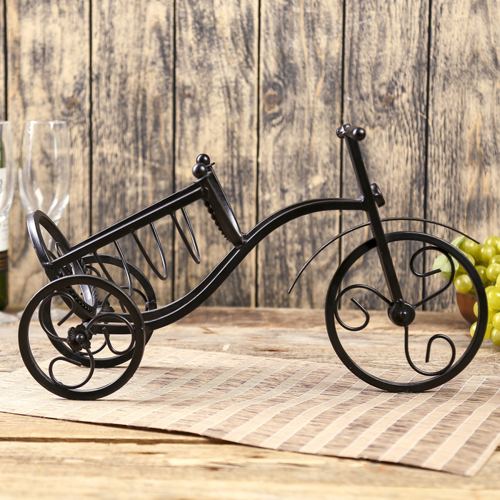 Сувенир металл под бутылку "Велосипед" 22,7х41х13,8 см