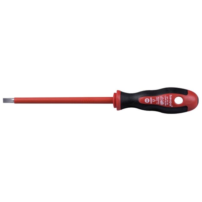 Отвёртка Haupa 101920, двухкомпонентная, для электромонтера, SL, VDE 6,5х150мм