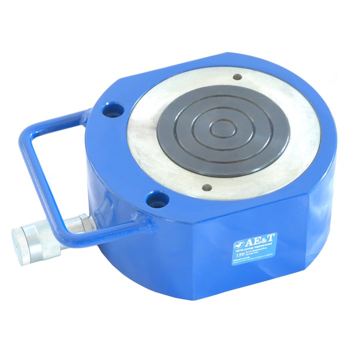 Цилиндр гидравлический AE&T T05150, низкий, 150 т, 93 мм, ход штока 18 мм, d=164 мм, ZG3/8