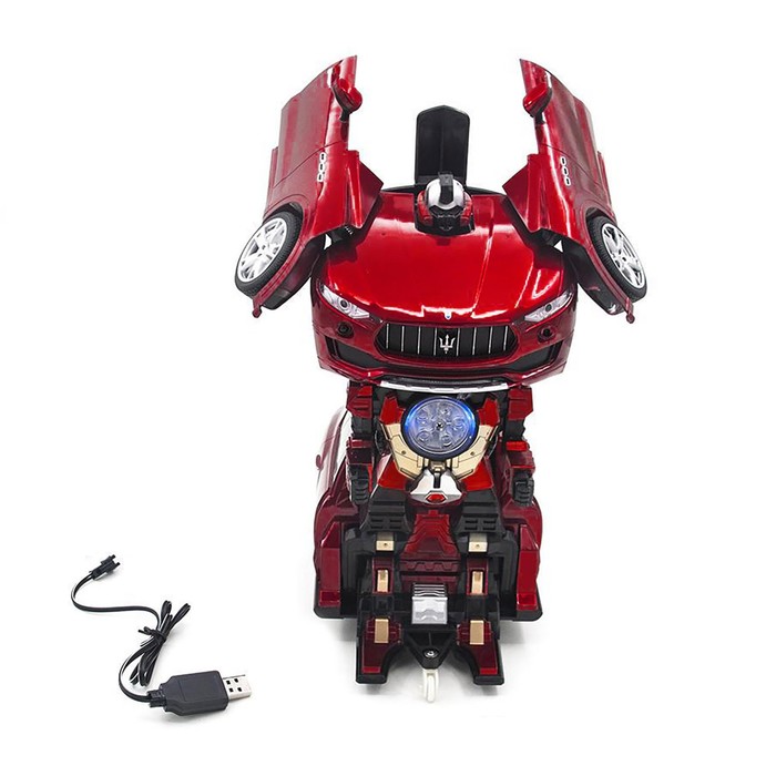 Трансформер на радиоуправлении Maserati Levante, стреляет присосками, масштаб 1:14