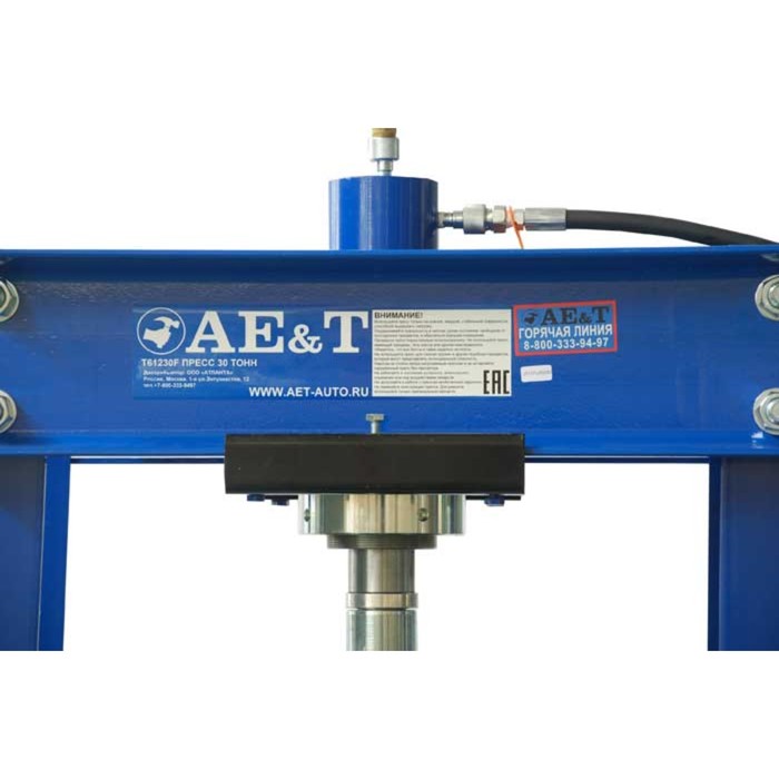 Пресс гидравлический AE&T T61230F, с ножной педалью, 30 т, ход штока 135 мм