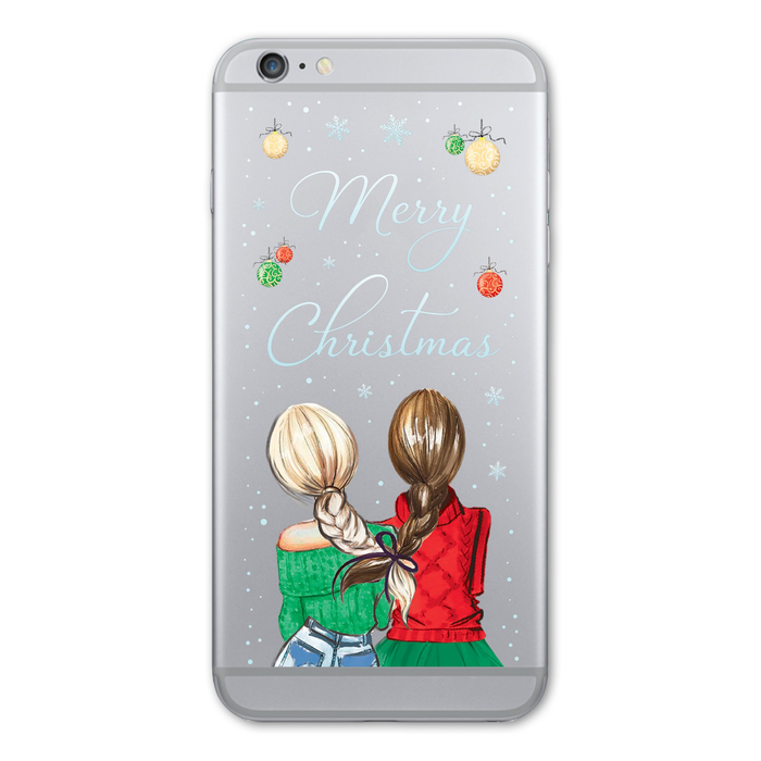 Наклейка для телефона Merry Christmas, 7 х 14 см