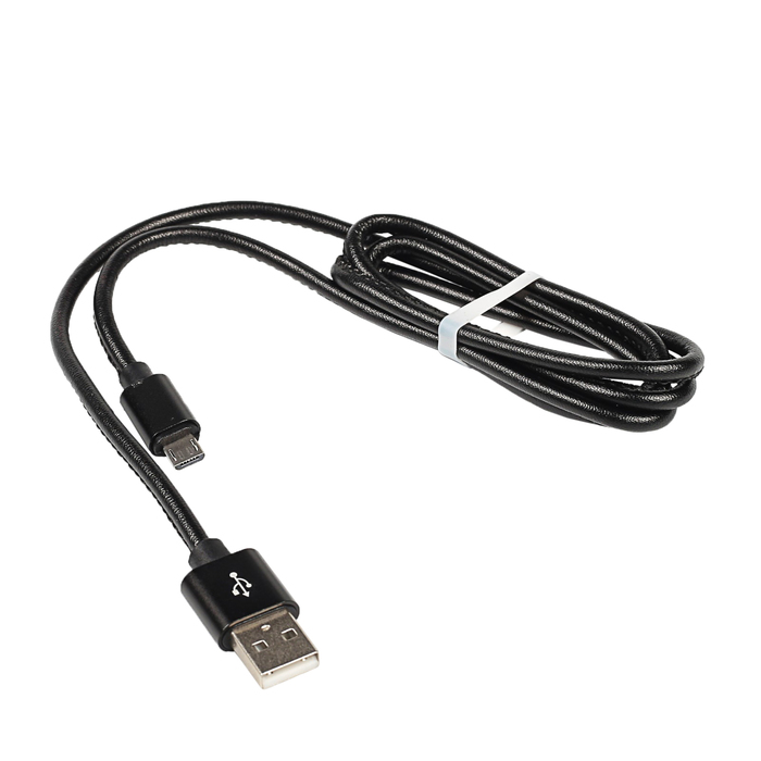 Провод для зарядки и передачи данных GAL 2822BK, USB - micro USB, 1 метр, черный