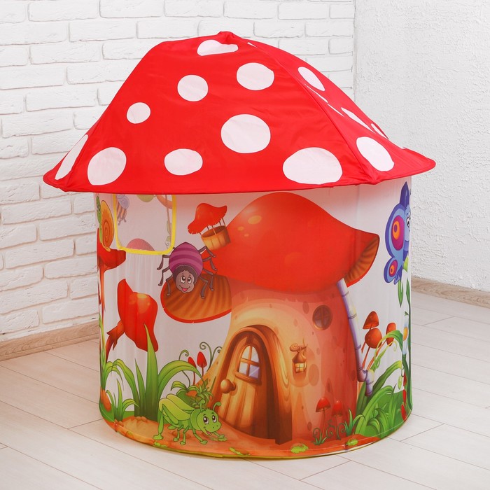 Палатка игровая Полянка 90х112 см, в чехле