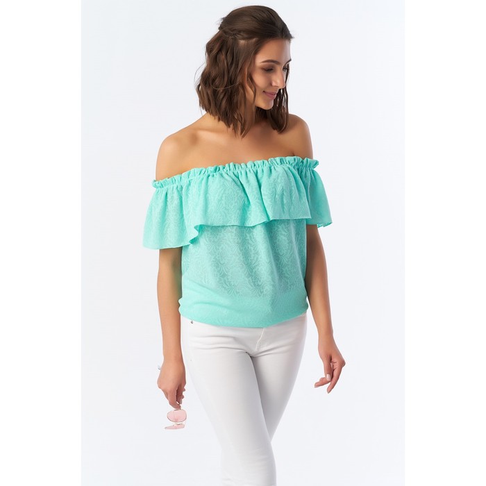 Топ женский, размер 44, цвет мятный 546-10