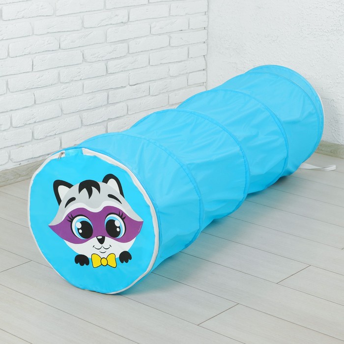 Туннель детский "Енот", цвет голубой