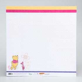 

Бумага для скрапбукинга 30,5*30,5 "Наша доченька", Медвежонок Винни и его друзья