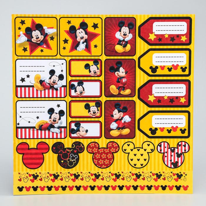 Бумага для скрапбукинга 30,5*30,5 "Ты супер!", Микки Маус и друзья