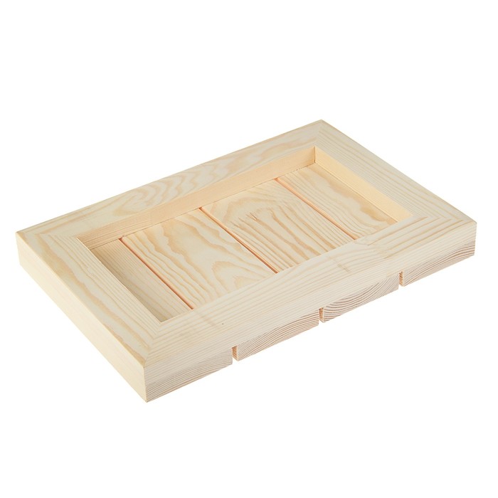 Планшет деревянный модульный с рейкой 20х30х2.7 см (толщина 18 мм) Школа художников