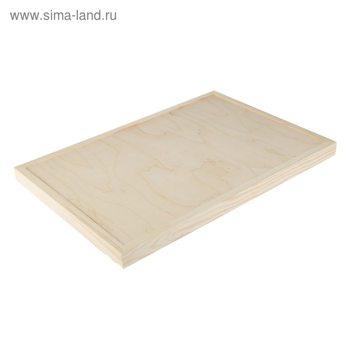 фото Планшет деревянный, с врезанной фанерой, 40 х 60 х 3,5 см, глубина 0.5 см, сосна calligrata