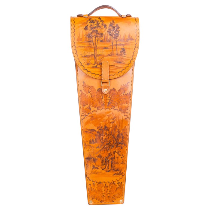 Шампуры подарочные 6 шт. в колчане из натуральной кожи