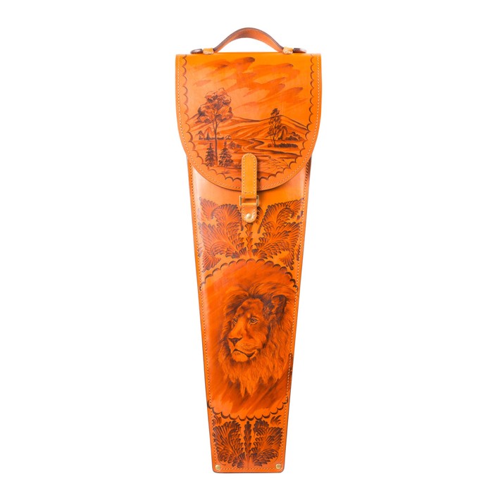 Шампуры подарочные 6 шт. в колчане из натуральной кожи