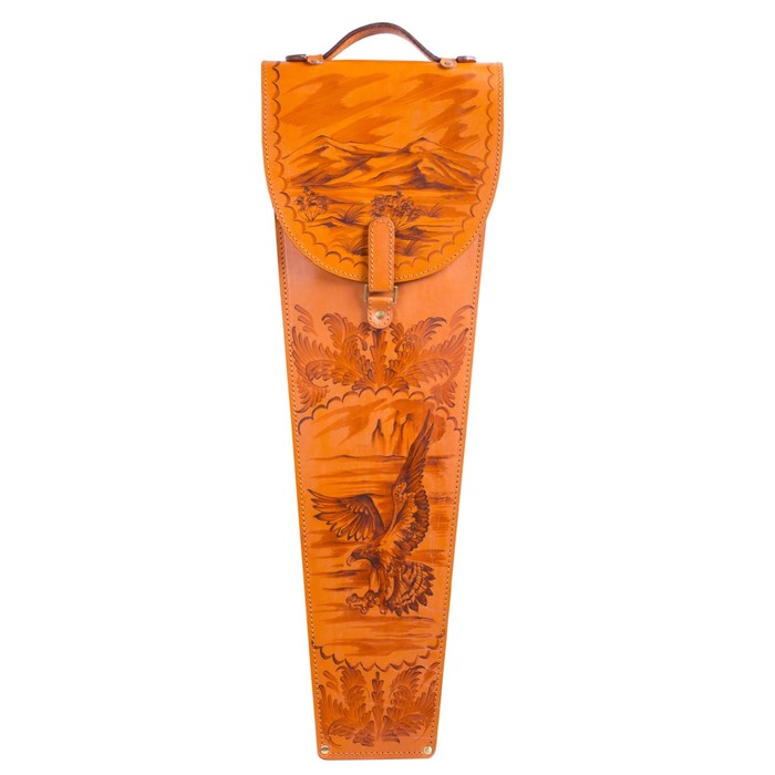 Шампуры подарочные 6 шт. в колчане из натуральной кожи