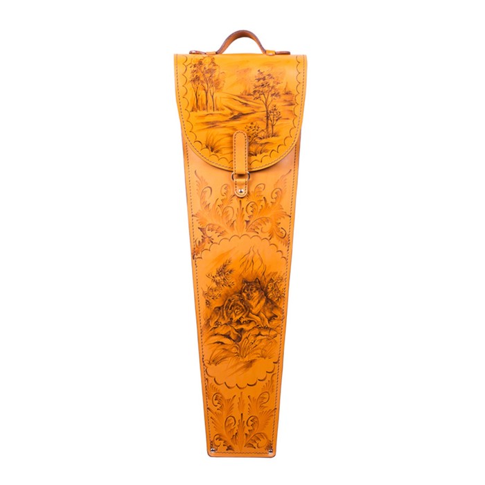 Шампуры подарочные 6 шт. в колчане из натуральной кожи