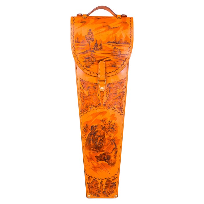 Шампуры подарочные 6 шт. в колчане из натуральной кожи