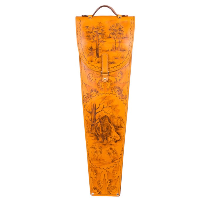 Шампуры подарочные 6 шт. в колчане из натуральной кожи