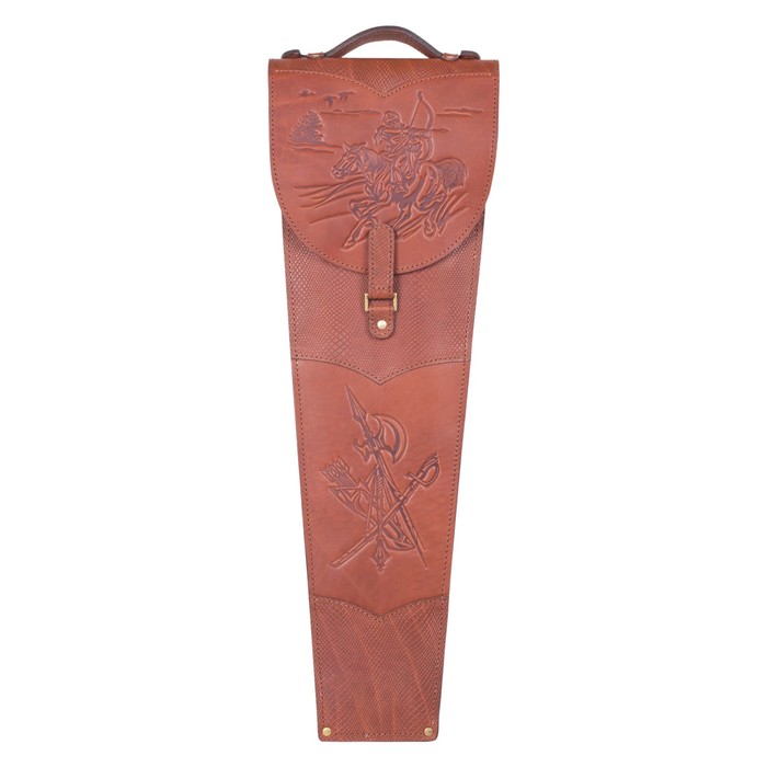 Шампуры подарочные 6 шт. в колчане из натуральной кожи