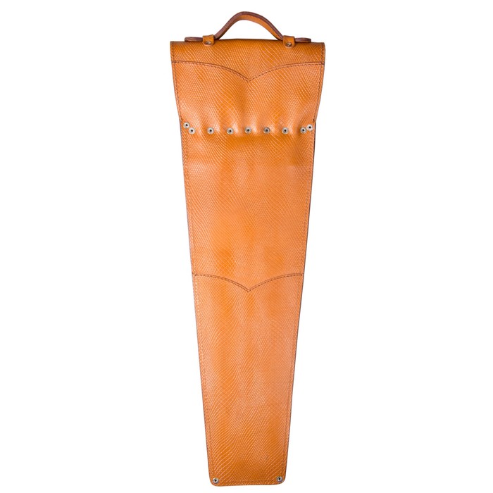 Шампуры подарочные 6 шт. в колчане из натуральной кожи