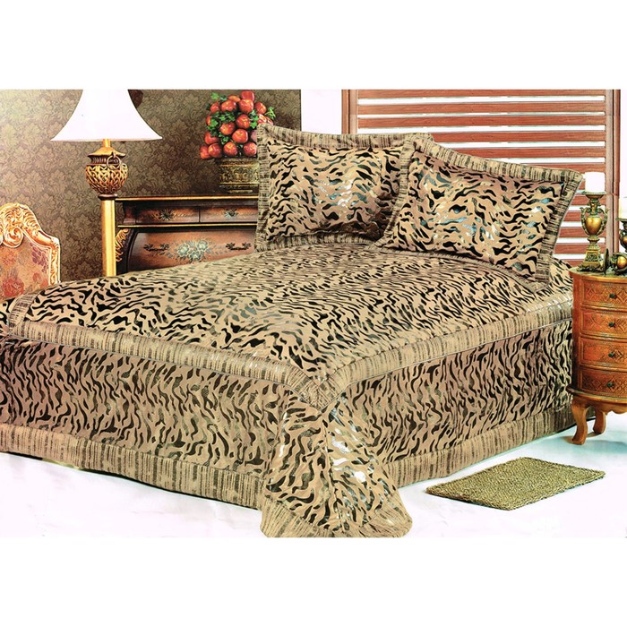 Покрывало, 240х260 см, 50х70 см-2 шт., велюр 2002-01