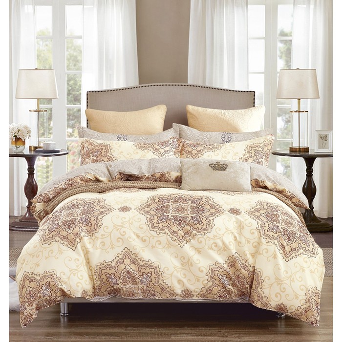 КПБ евро, 230х250 см, 200х220 см, 50х70 см, 70х70 см по 2 шт., сатин TPIG6-352