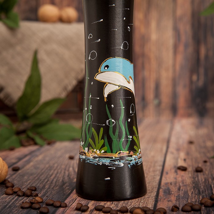 Ваза из мангового дерева "Дельфин" 25х7,5х7,5 см