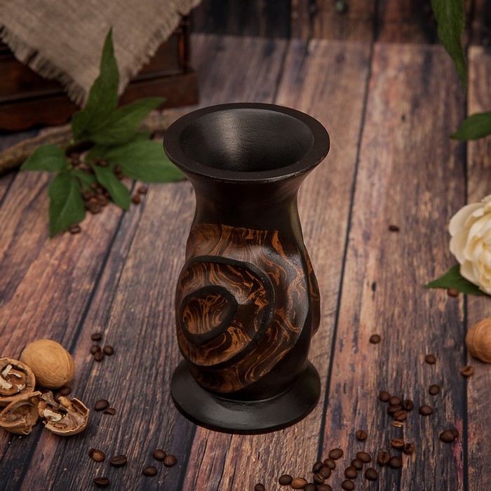 Ваза из мангового дерева "Статус" 19х10х10 см