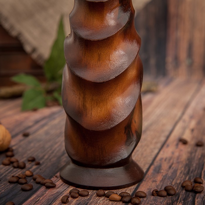 Ваза из мангового дерева "Звезда" 30х8х8 см