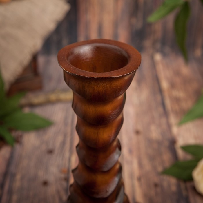 Ваза из мангового дерева "Звезда" 30х8х8 см