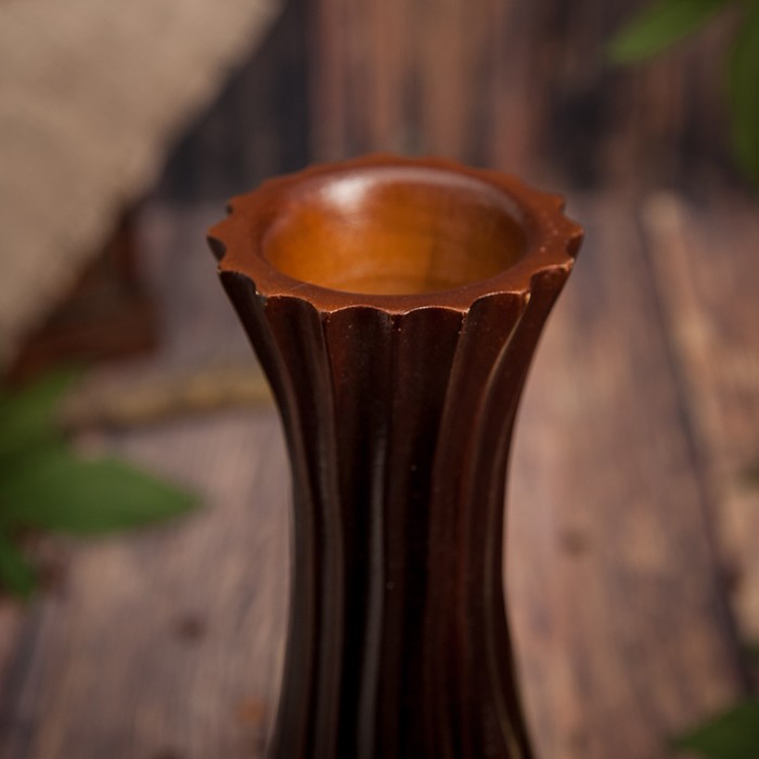 Ваза из мангового дерева "Млечный путь" 30х8х8 см