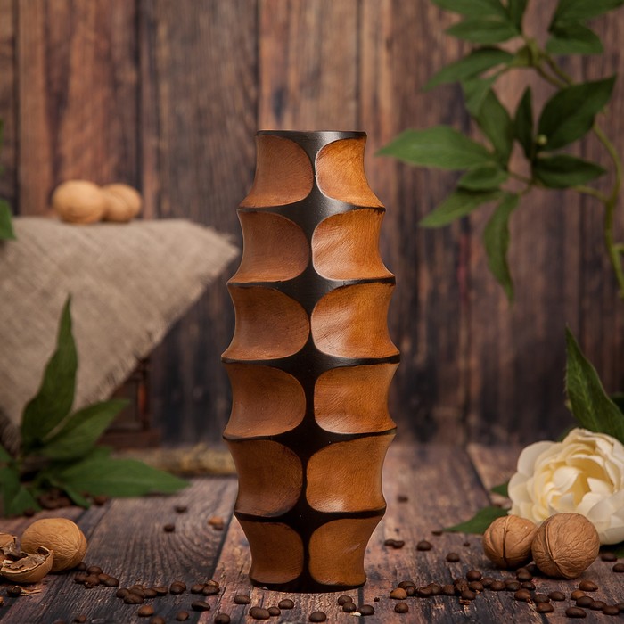 Ваза из мангового дерева "Грация" 25х10х10 см