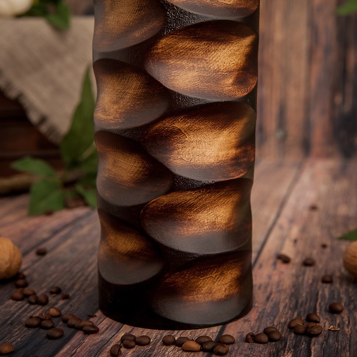 Ваза из мангового дерева "Переходы" 35х10х10 см