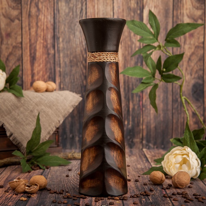 Ваза из мангового дерева "Вера" 35х10х10 см