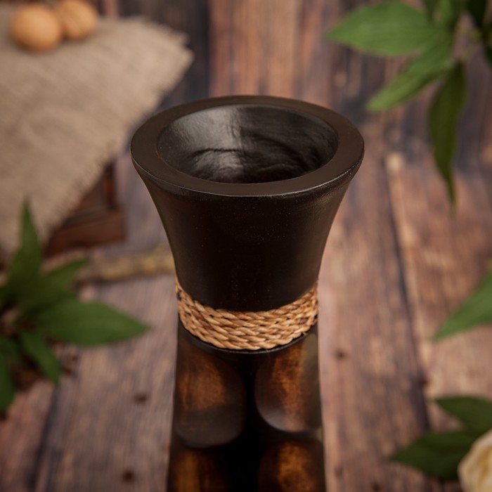 Ваза из мангового дерева "Вера" 35х10х10 см