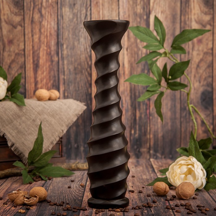 Ваза из мангового дерева "Экстаз" 35х10х10 см
