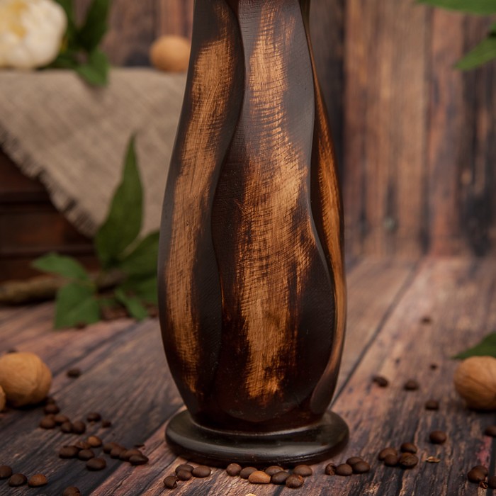 Ваза из мангового дерева "Волны" 35х10х10 см